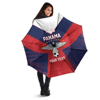 Custom Panama Football Umbrella Los Canaleros Harpy Eagle - Wonder Print Shop