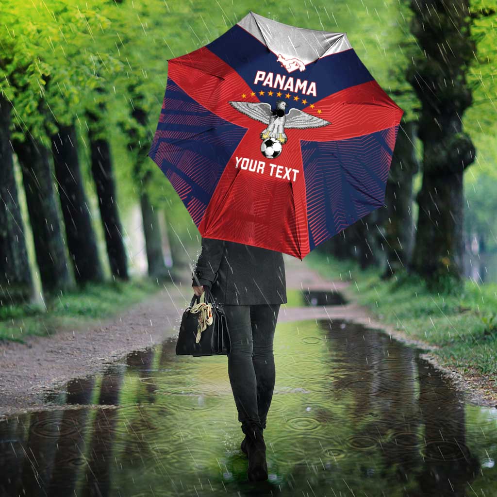 Custom Panama Football Umbrella Los Canaleros Harpy Eagle - Wonder Print Shop