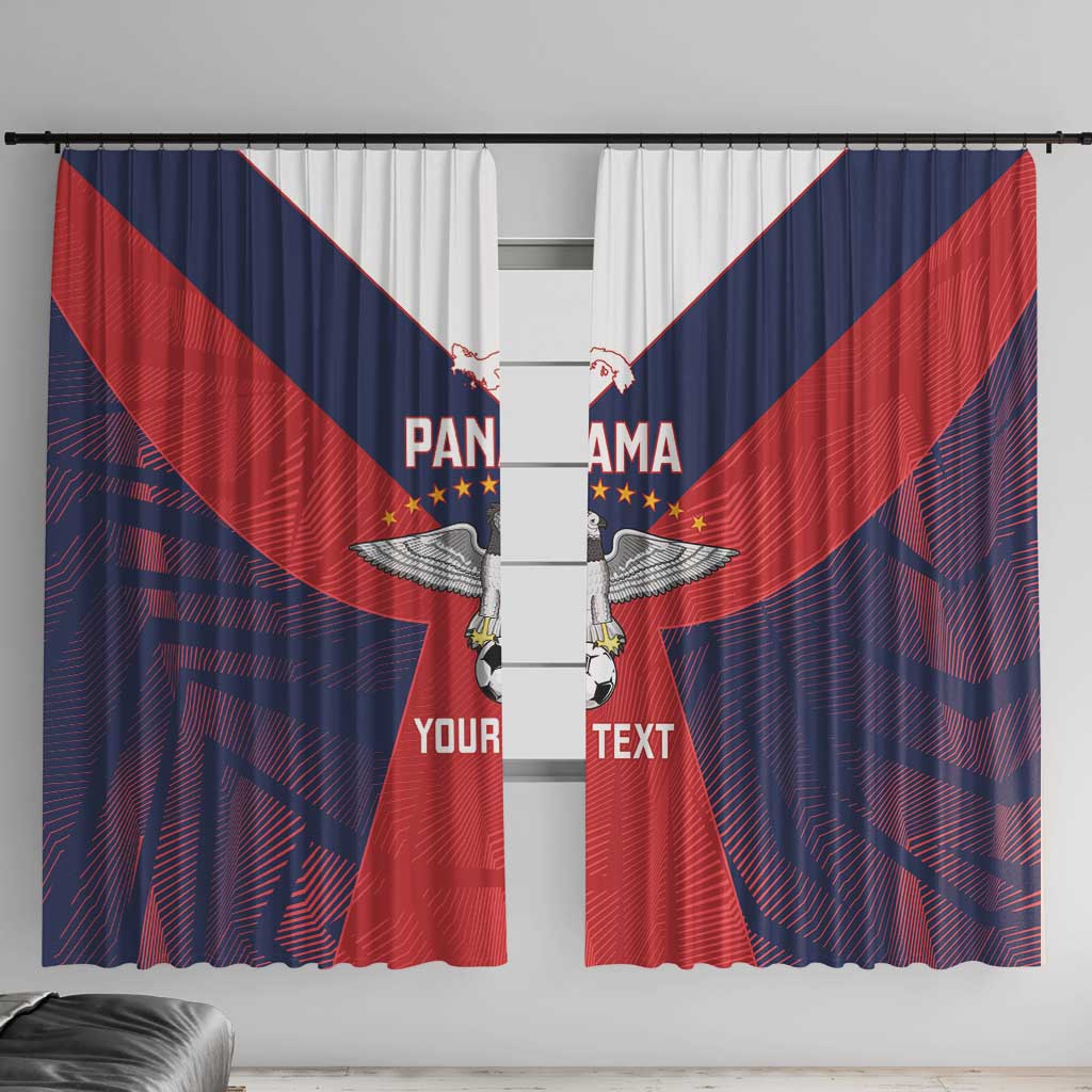 Custom Panama Football Window Curtain Los Canaleros Harpy Eagle - Wonder Print Shop