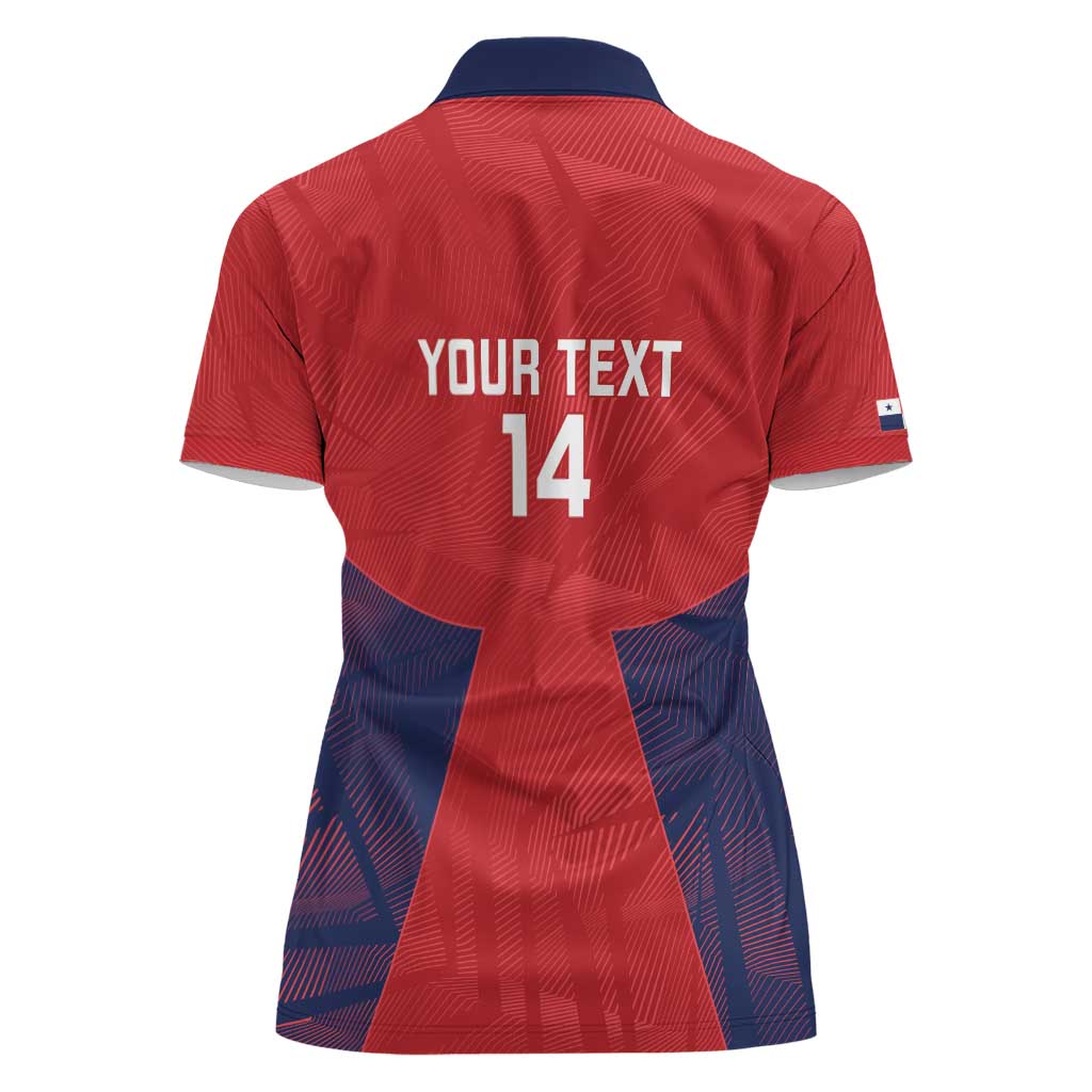 Custom Panama Football Women Polo Shirt Los Canaleros Harpy Eagle - Wonder Print Shop