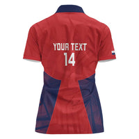 Custom Panama Football Women Polo Shirt Los Canaleros Harpy Eagle - Wonder Print Shop