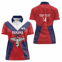 Custom Panama Football Women Polo Shirt Los Canaleros Harpy Eagle - Wonder Print Shop