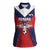 Custom Panama Football Women Sleeveless Polo Shirt Los Canaleros Harpy Eagle - Wonder Print Shop