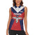 Custom Panama Football Women Sleeveless Polo Shirt Los Canaleros Harpy Eagle - Wonder Print Shop