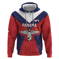 Custom Panama Football Zip Hoodie Los Canaleros Harpy Eagle - Wonder Print Shop