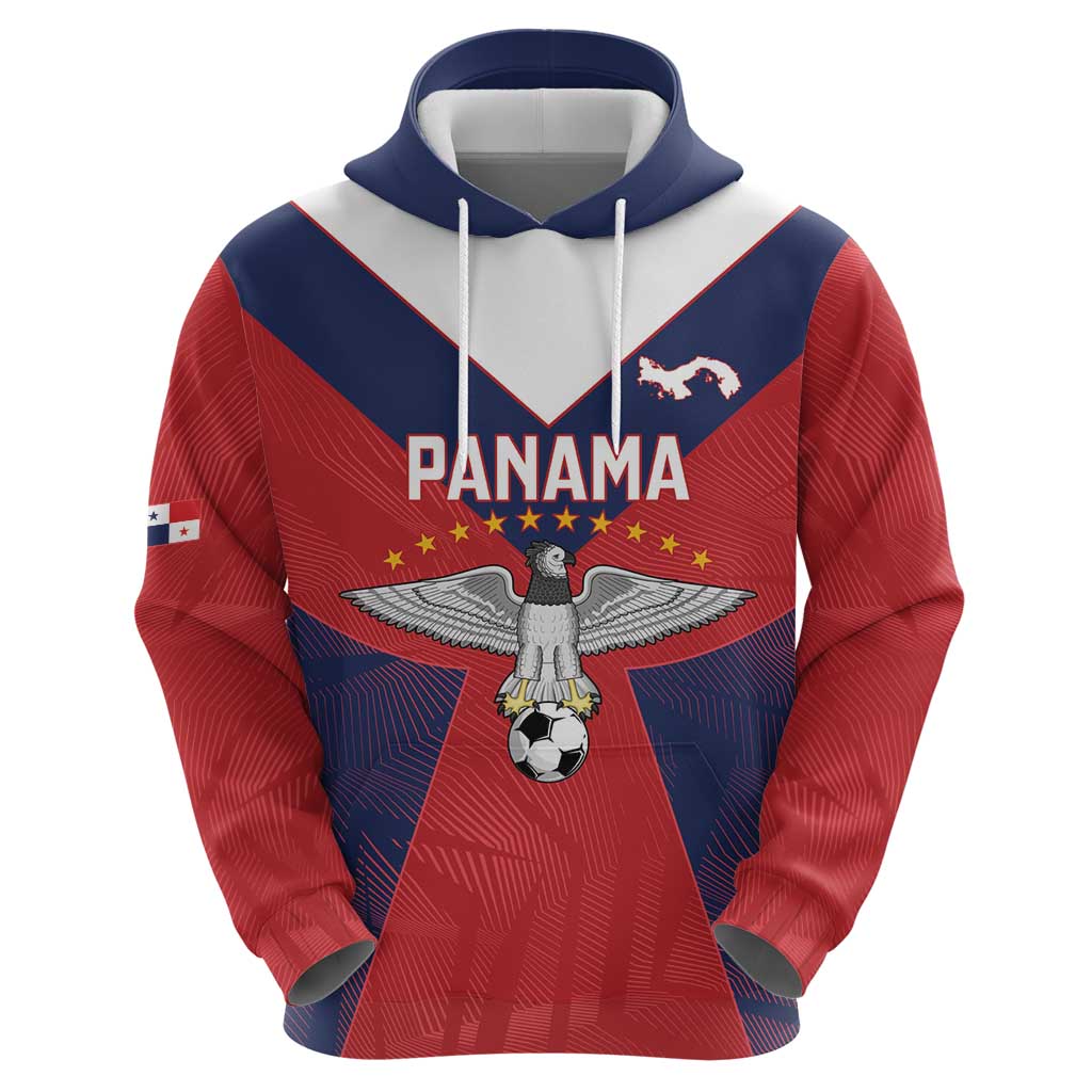 Custom Panama Football Zip Hoodie Los Canaleros Harpy Eagle - Wonder Print Shop