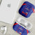 Haiti Football AirPods Case Les Grenadiers Veve Vodou Blue - Wonder Print Shop