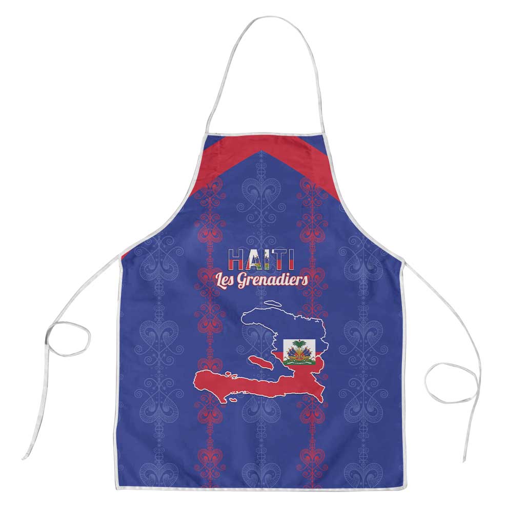 Haiti Football Apron Les Grenadiers Veve Vodou Blue - Wonder Print Shop