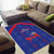 Haiti Football Area Rug Les Grenadiers Veve Vodou Blue - Wonder Print Shop