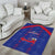 Haiti Football Area Rug Les Grenadiers Veve Vodou Blue - Wonder Print Shop