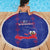 Haiti Football Beach Blanket Les Grenadiers Veve Vodou Blue - Wonder Print Shop