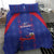 Haiti Football Bedding Set Les Grenadiers Veve Vodou Blue - Wonder Print Shop