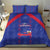 Haiti Football Bedding Set Les Grenadiers Veve Vodou Blue - Wonder Print Shop