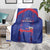 Haiti Football Blanket Les Grenadiers Veve Vodou Blue - Wonder Print Shop