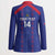 Custom Haiti Football Blazer Les Grenadiers Veve Vodou Blue - Wonder Print Shop