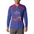 Custom Haiti Football Button Sweatshirt Les Grenadiers Veve Vodou Blue - Wonder Print Shop