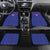 Custom Haiti Football Car Mats Les Grenadiers Veve Vodou Blue - Wonder Print Shop