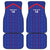 Custom Haiti Football Car Mats Les Grenadiers Veve Vodou Blue - Wonder Print Shop