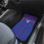Custom Haiti Football Car Mats Les Grenadiers Veve Vodou Blue - Wonder Print Shop