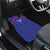 Custom Haiti Football Car Mats Les Grenadiers Veve Vodou Blue - Wonder Print Shop