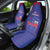 Haiti Football Car Seat Cover Les Grenadiers Veve Vodou Blue - Wonder Print Shop