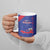 Custom Haiti Football Ceramic Mug Les Grenadiers Veve Vodou Blue - Wonder Print Shop