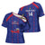 Custom Haiti Football Cross Shoulder Shirt Les Grenadiers Veve Vodou Blue - Wonder Print Shop