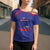 Custom Haiti Football Cross Shoulder Shirt Les Grenadiers Veve Vodou Blue - Wonder Print Shop