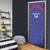 Custom Haiti Football Door Cover Les Grenadiers Veve Vodou Blue - Wonder Print Shop