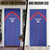 Custom Haiti Football Door Cover Les Grenadiers Veve Vodou Blue - Wonder Print Shop