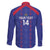 Custom Haiti Football Family Matching Mermaid Dress and Hawaiian Shirt Les Grenadiers Veve Vodou Blue - Wonder Print Shop
