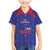 Custom Haiti Football Family Matching Mermaid Dress and Hawaiian Shirt Les Grenadiers Veve Vodou Blue - Wonder Print Shop