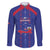 Custom Haiti Football Family Matching Puletasi and Hawaiian Shirt Les Grenadiers Veve Vodou Blue - Wonder Print Shop