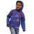 Custom Haiti Football Kid Hoodie Les Grenadiers Veve Vodou Blue - Wonder Print Shop