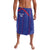 Custom Haiti Football Lavalava Les Grenadiers Veve Vodou Blue - Wonder Print Shop