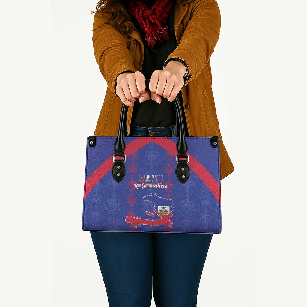 Haiti Football Leather Bag Les Grenadiers Veve Vodou Blue - Wonder Print Shop