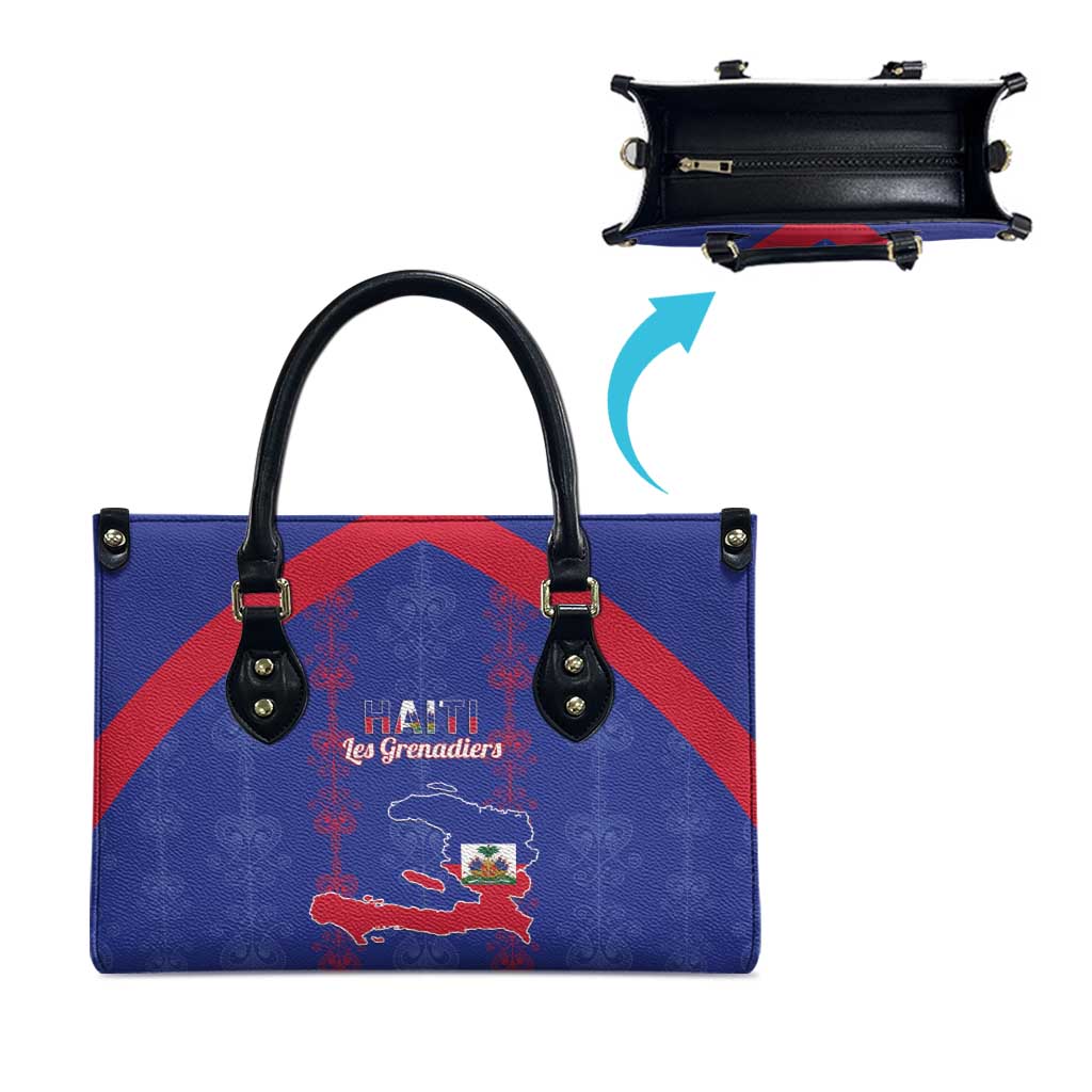 Haiti Football Leather Bag Les Grenadiers Veve Vodou Blue - Wonder Print Shop