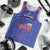 Custom Haiti Football Men Tank Top Les Grenadiers Veve Vodou Blue - Wonder Print Shop