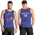 Custom Haiti Football Men Tank Top Les Grenadiers Veve Vodou Blue - Wonder Print Shop