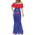 Custom Haiti Football Mermaid Dress Les Grenadiers Veve Vodou Blue - Wonder Print Shop