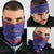 Haiti Football Neck Gaiter Les Grenadiers Veve Vodou Blue - Wonder Print Shop