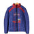 Custom Haiti Football Padded Jacket Les Grenadiers Veve Vodou Blue - Wonder Print Shop