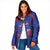 Custom Haiti Football Padded Jacket Les Grenadiers Veve Vodou Blue - Wonder Print Shop