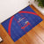 Haiti Football Rubber Doormat Les Grenadiers Veve Vodou Blue - Wonder Print Shop
