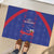 Haiti Football Rubber Doormat Les Grenadiers Veve Vodou Blue - Wonder Print Shop