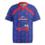 Custom Haiti Football Rugby Jersey Les Grenadiers Veve Vodou Blue - Wonder Print Shop