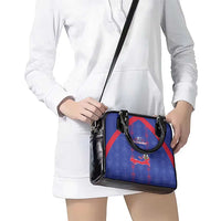 Haiti Football Shoulder Handbag Les Grenadiers Veve Vodou Blue - Wonder Print Shop