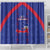 Haiti Football Shower Curtain Les Grenadiers Veve Vodou Blue - Wonder Print Shop