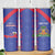 Custom Haiti Football Skinny Tumbler Les Grenadiers Veve Vodou Blue - Wonder Print Shop