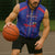 Custom Haiti Football Sleeveless Zip Hoodie Les Grenadiers Veve Vodou Blue - Wonder Print Shop